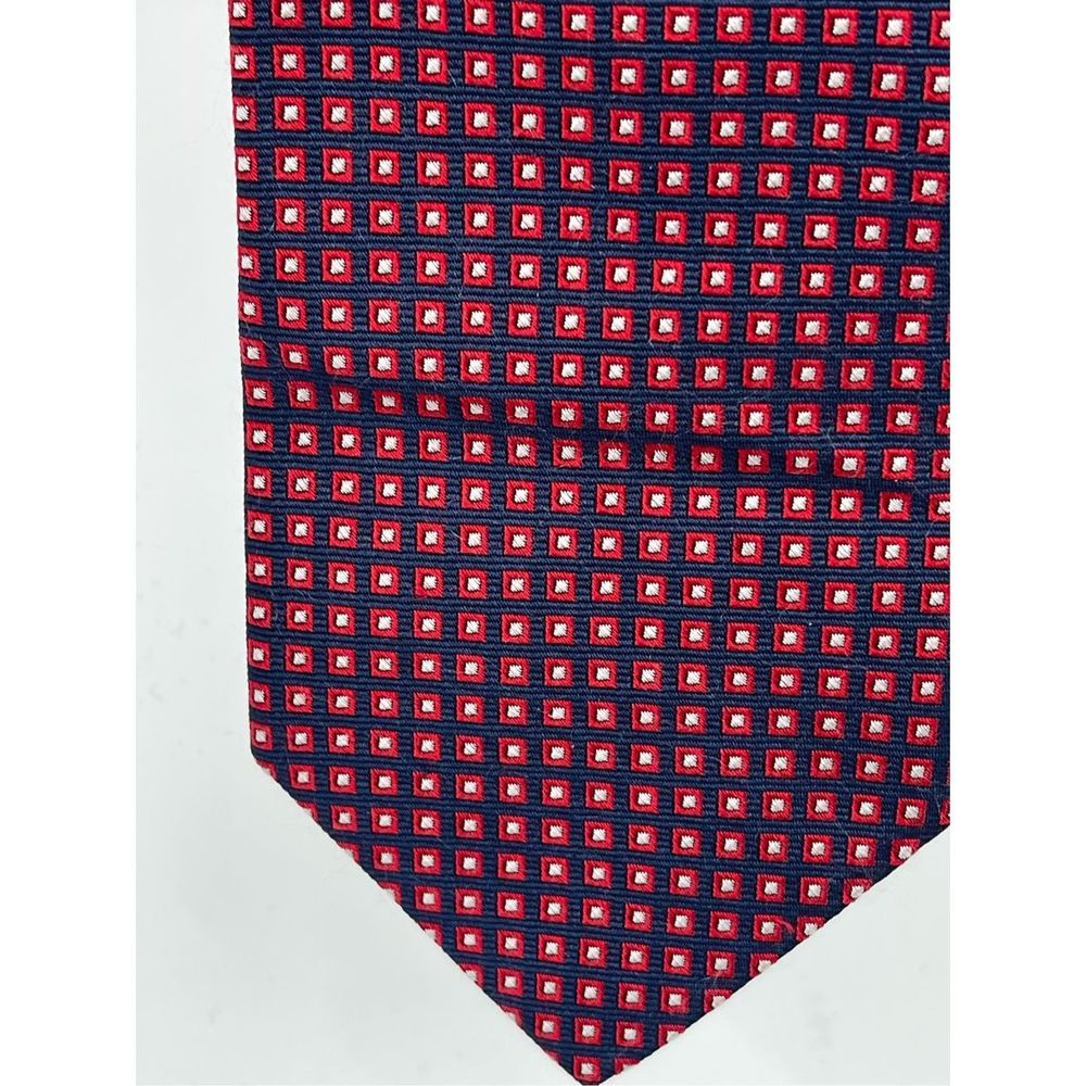 Brooks Brothers Tie Silk Men Blue Red Geometric